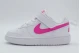 Nike Court Borough Low Recraft Βρεφικά Sneakers Λευκά, Φούξια