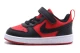 Nike Court Borough Low Recraft Βρεφικά Sneakers Κόκκινα, Μαύρα