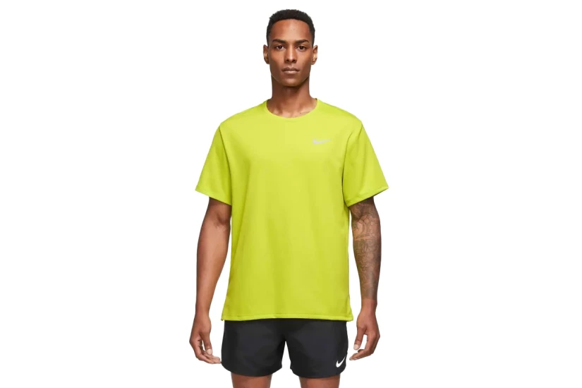 Nike Dri-FIT UV Miler Ανδρικό Κοντομάνικο Αθλητικό T-Shirt Πράσινο