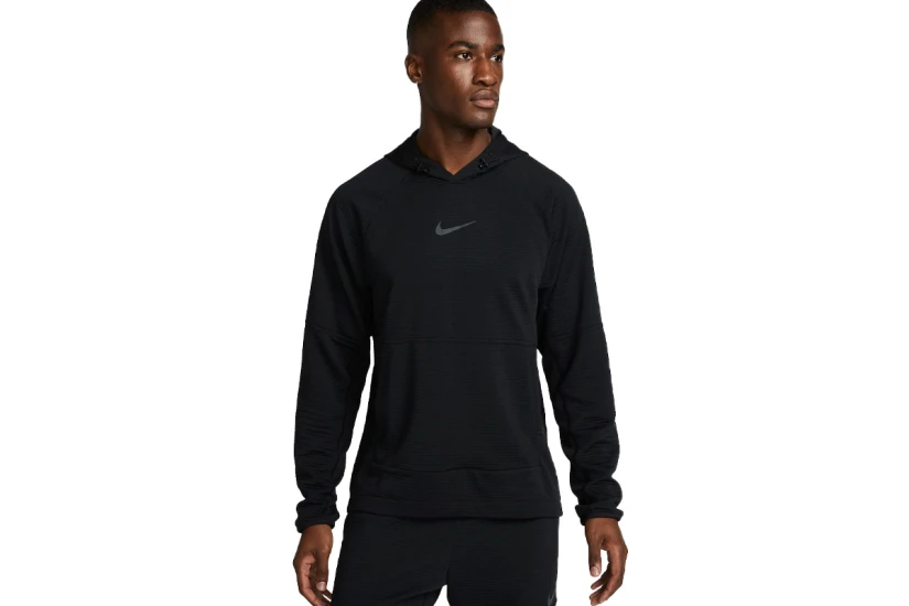 Nike Dri-FIT Ανδρικό Φούτερ με Κουκούλα Μαύρο
