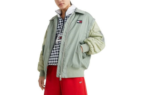 Tommy Jeans Tjw Zip Sleeve Bomber Jacket Γυναικείο (DW0DW13755 LOE)