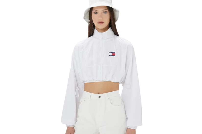 Tommy Jeans Ultra Cropped Γυναικείο Αντιανεμικό Ελαφρύ Μπουφάν