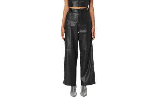 Tommy Jeans Tjw Daisy Lr Baggy Pleather Pant Παντελόνι Casual (DW0DW16385 BDS)