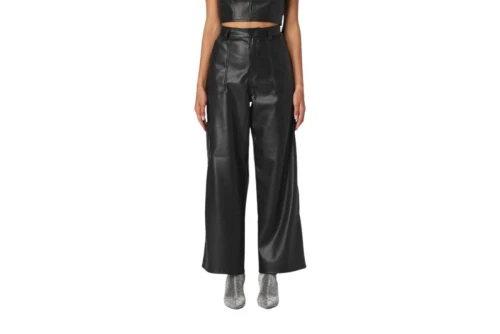 Tommy Jeans Tjw Daisy Lr Baggy Pleather Pant Παντελόνι Casual (DW0DW16385 BDS)
