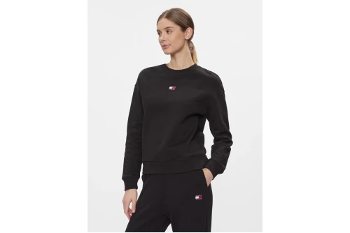 Tommy Jeans Badge Boxy Terry  Μπλούζα Με Λαιμόκοψη Γυναικεία (DW0DW17325 BDS)