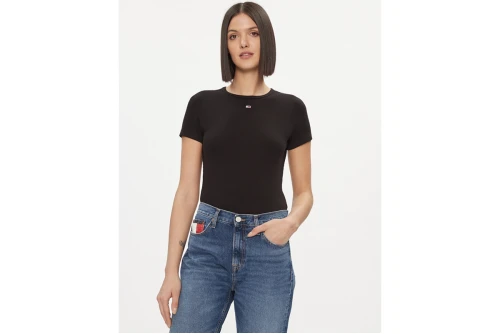 Tommy Jeans Ribbed Slim T-Shirt Γυναικείο (DW0DW17383 BDS)