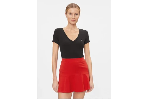 Tommy Jeans Essential V-Neck Slim Fit T-Shirt Γυναικείο (DW0DW17385 BDS)