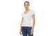 Tommy Jeans Essential Rib Γυναικείο Κοντομάνικο T-Shirt Λευκό