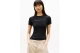 Tommy Jeans Slim Linear Γυναικείο Κοντομάνικο T-Shirt Μαύρο