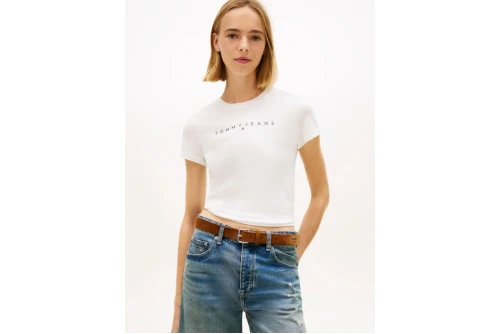 Tommy Jeans Slim Linear T-Shirt Γυναικείο (DW0DW18398 YBL)