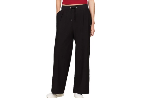 Tommy Jeans Ottoman Pleated Παντελόνι Φόρμας Γυναικείο (DW0DW18739 BDS)