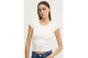 Tommy Jeans Γυναικείο Κοντομάνικο T-Shirt Εκρού