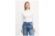Tommy Jeans Slim Fit Μπλούζα Με Ψηλό Λαιμό Γυναικεία (DW0DW19830 YBL)