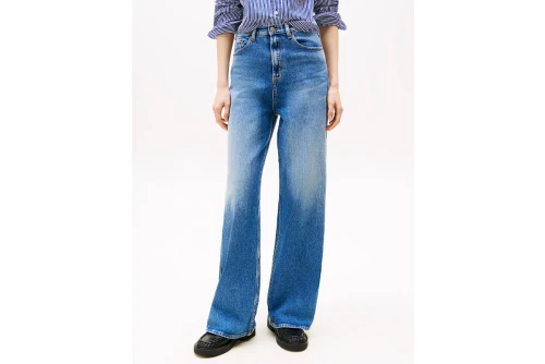 Tommy Jeans Claire High Waist Wide Leg Παντελόνι Τζιν Γυναικείο (DW0DW20048 1A5)