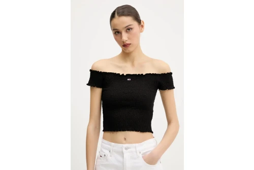 Tommy Jeans Smock Crop Top Κοντομάνικο Γυναικείο (DW0DW20238 BDS)
