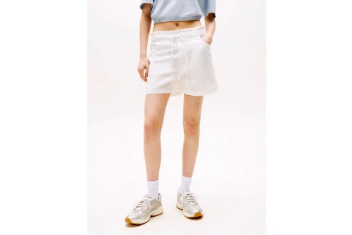 Tommy Jeans Cotton Linen Σορτς Casual Γυναικείο (DW0DW20360 YBL)