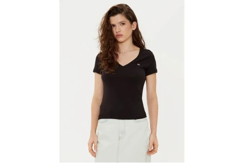 Tommy Jeans Slim V-Neck T-Shirt Γυναικείο (DW0DW20458 BDS)