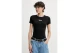 Tommy Jeans Essential Γυναικείο Κοντομάνικο T-Shirt Μαύρο
