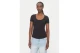 Tommy Jeans Essential Γυναικείο Κοντομάνικο T-Shirt Μαύρο