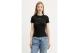 Tommy Jeans Linear Slim Fit Γυναικείο Κοντομάνικο T-Shirt Μαύρο