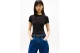 Tommy Jeans Linear Γυναικείο Κοντομάνικο T-Shirt Μαύρο