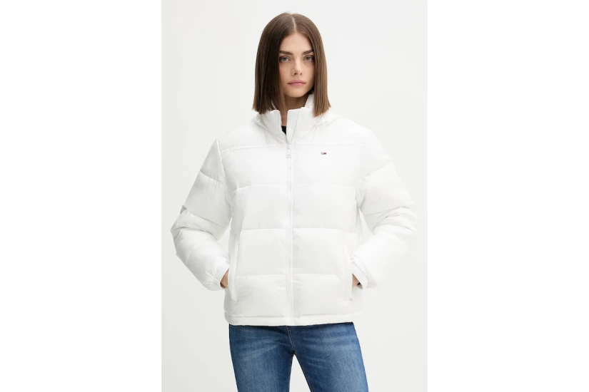 Tommy Jeans Γυναικείο Μπουφάν Puffer Εκρού