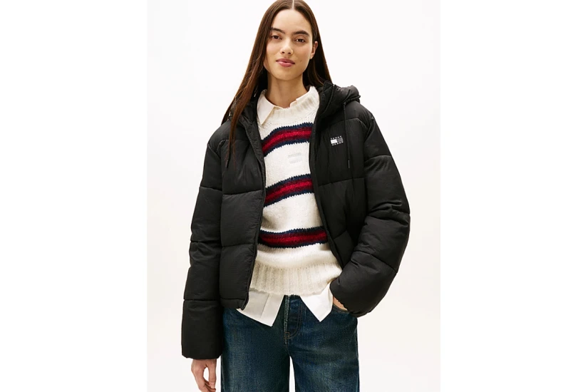 Tommy Jeans Water Repellent Ripstop Γυναικείο Μπουφάν Puffer