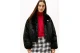 Tommy Jeans Badge Faux Fur Bomber Γυναικεία Συνθετική Γούνα Μαύρη