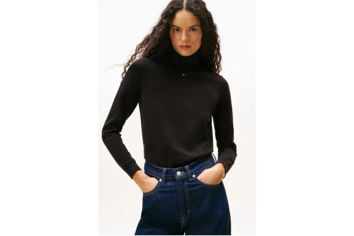 Tommy Jeans Slim Turtleneck Πουλόβερ Γυναικείο (DW0DW21672 BDS)