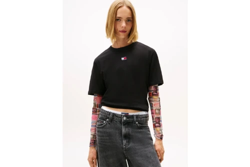 Tommy Jeans Badge Boxy T-Shirt Γυναικείο (DW0DW22202 BDS)
