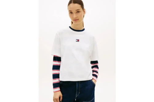Tommy Jeans Badge Boxy T-Shirt Γυναικείο (DW0DW22202 YBL)