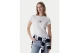 Tommy Jeans Slim Essential Logo 1 Γυναικείο Κοντομάνικο T-Shirt Εκρού