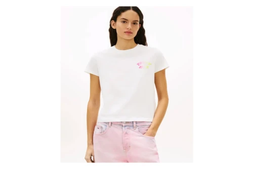 Tommy Jeans Regular Fit Bubble T-Shirt Γυναικείο (DW0DW22310 YBL)
