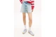 Tommy Jeans Faded Straight Leg Mom Γυναικείο Τζιν Σορτς Γαλάζιο