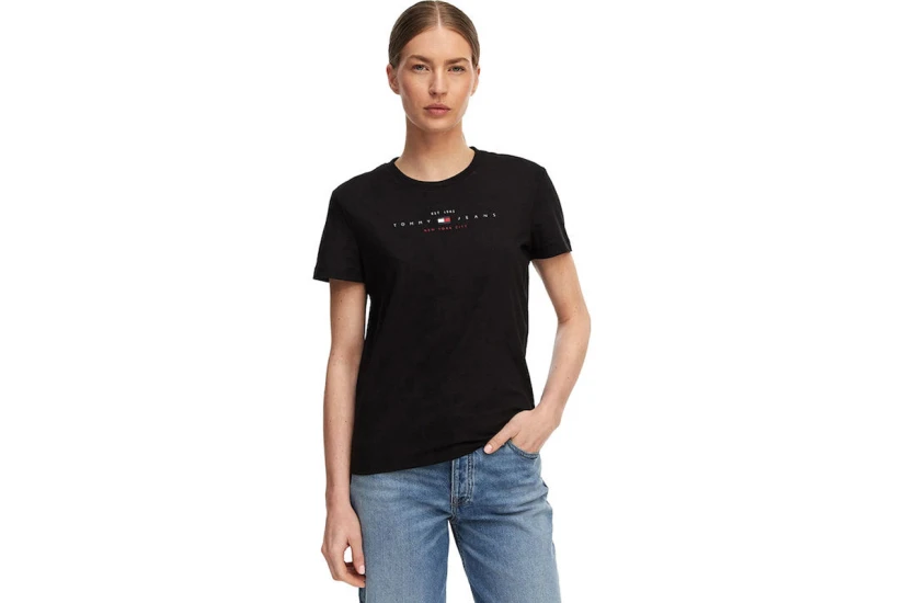 Tommy Jeans Γυναικείο Κοντομάνικο T-Shirt Μαύρο