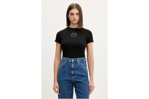 Tommy Jeans Slim Essential Logo Rib T-Shirt Γυναικείο (DW0DW22807 BDS)