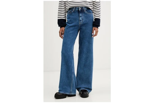 Tommy Jeans Claire High Rise Wide Leg Παντελόνι Τζιν Γυναικείο (DW0DW23069 1A5)