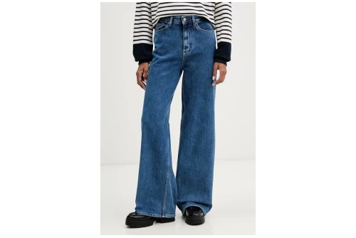 Tommy Jeans Claire High Rise Wide Leg Παντελόνι Τζιν Γυναικείο (DW0DW23069 1A5)