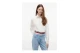 Tommy Jeans Boxy Γυναικεία Μακρυμάνικη Μπλούζα με Φερμουάρ Εκρού