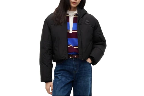 Tommy Jeans Hooded Flag Μπουφάν Puffer Γυναικείο (DW0DW23414 BDS)