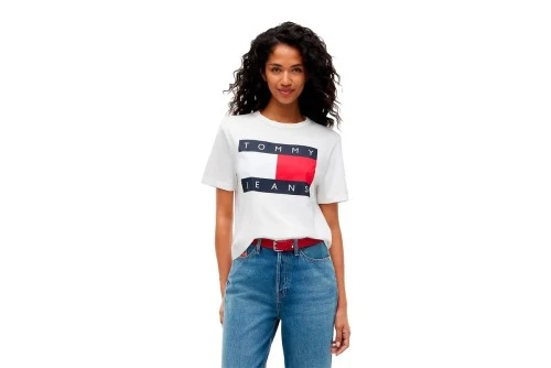 Tommy Jeans Boxy Flag T-Shirt Γυναικείο (DW0DW23552 YBL)