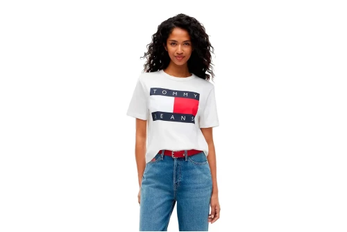 Tommy Jeans Boxy Flag T-Shirt Γυναικείο (DW0DW23552 YBL)