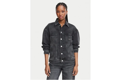 Tommy Jeans Back Rhinestone Logo Μπουφάν Τζιν Γυναικείο (DW0DW23574 1BZ)