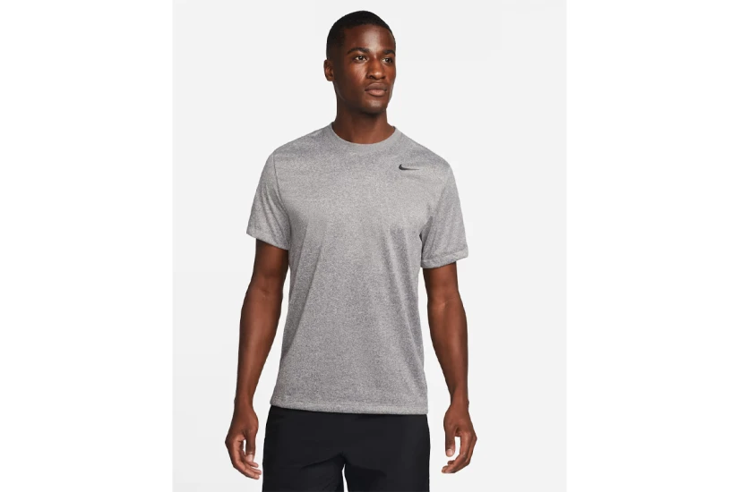 Nike Dri-Fit Legend Fitness Ανδρικό Κοντομάνικο T-Shirt Γκρι