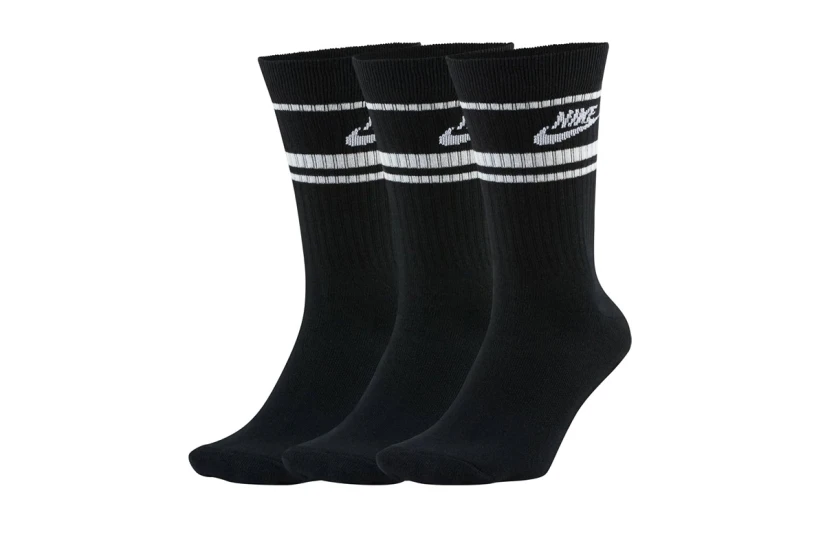 Nike Dri-FIT Sportswear Everyday Essential Ψηλές Κάλτσες Μαύρες, Λευκές 3 Ζευγάρια