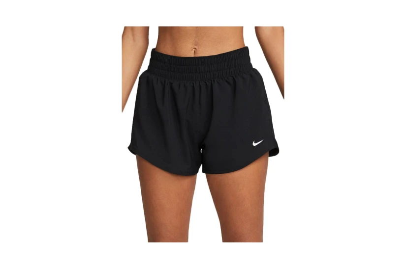 Nike One Dri-Fit Mid-Rise Γυναικείο Αθλητικό Σορτς Μαύρο