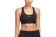 Nike Swoosh Light Support Dri-FIT Γυναικείο Μπουστάκι Μαύρο