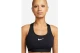 Nike Dri-FIT Swoosh Medium Support Γυναικείο Μπουστάκι Μαύρο