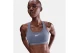 Nike Dri-FIT Swoosh Medium Support Γυναικείο Μπουστάκι Λιλά