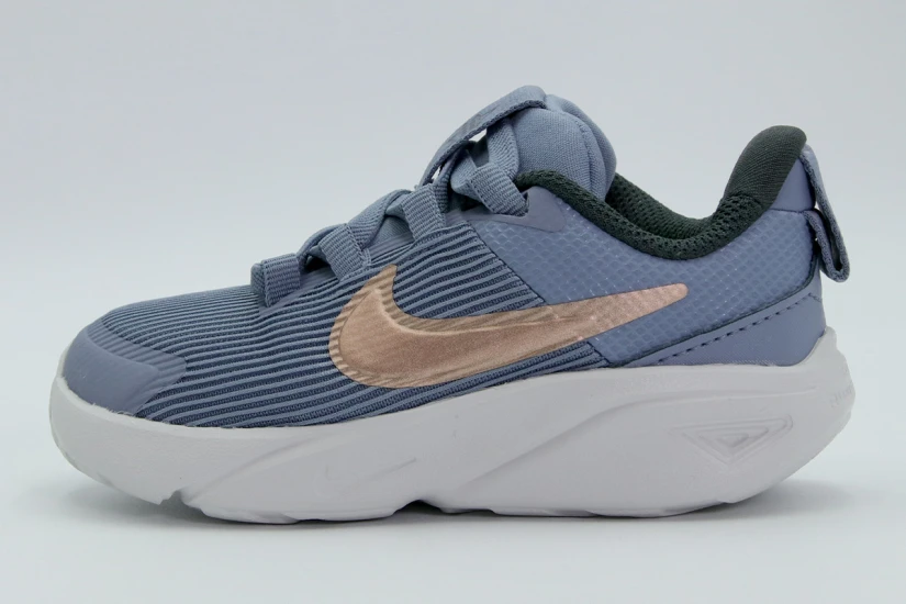 Nike Star Runner 4 Βρεφικά Παπούτσια Ραφ, Μπρονζέ, Λευκά